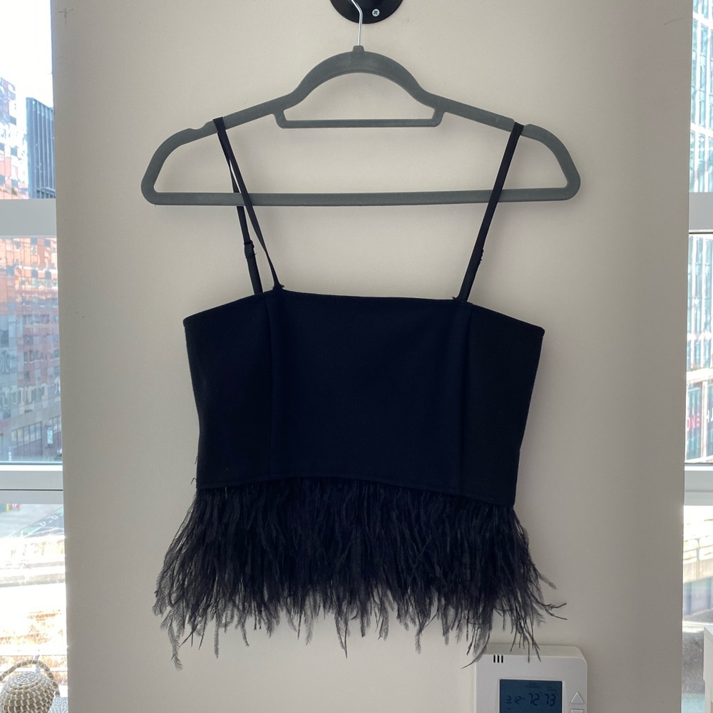 Callipygian Top with feathers